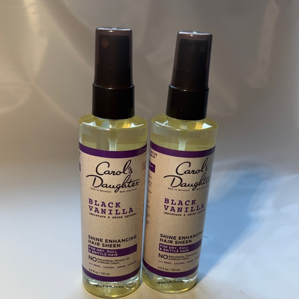 Lot of 2 Carol's Daughter Black Vanilla Hair Sheen